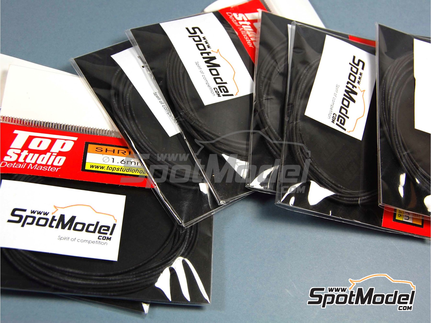 Image 1: Shrink tube 1.6mm x 2.00 m - Black | Pipe manufactured by Top Studio (ref.&nbsp;TD23045)