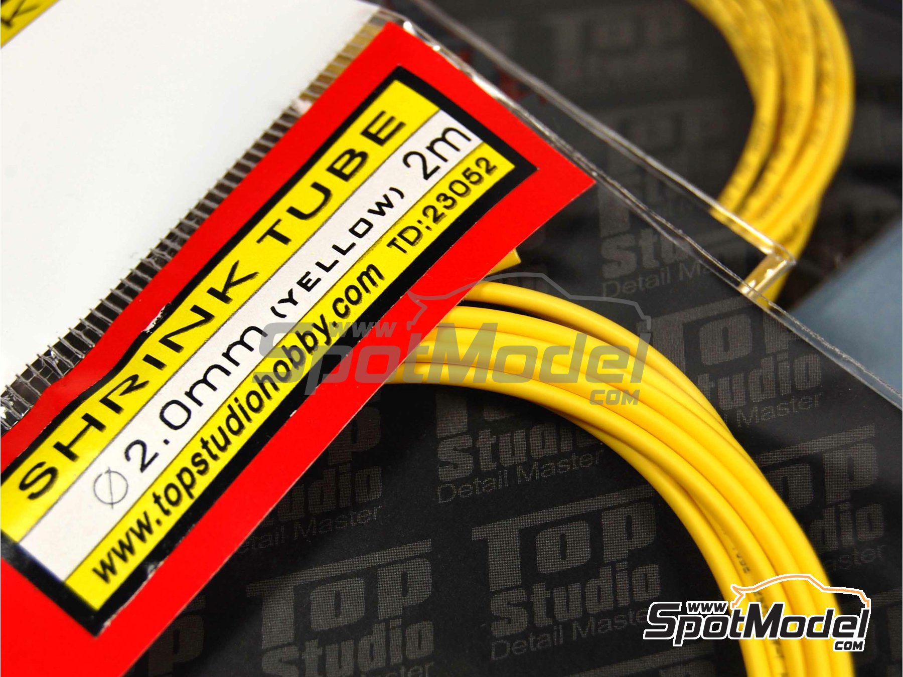 Image 1: Tubo termoretractil 2.0mm x 2 m - Color amarillo | Tubo fabricado por Top Studio (ref.&nbsp;TD23052)