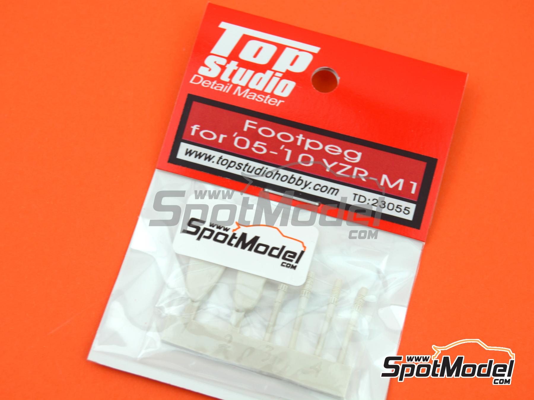 Image 1: Yamaha YZR-M1 -  2005, 2006, 2007, 2008, 2009 and 2010 | Footpeg in 1/12 scale manufactured by Top Studio (ref.&nbsp;TD23055)