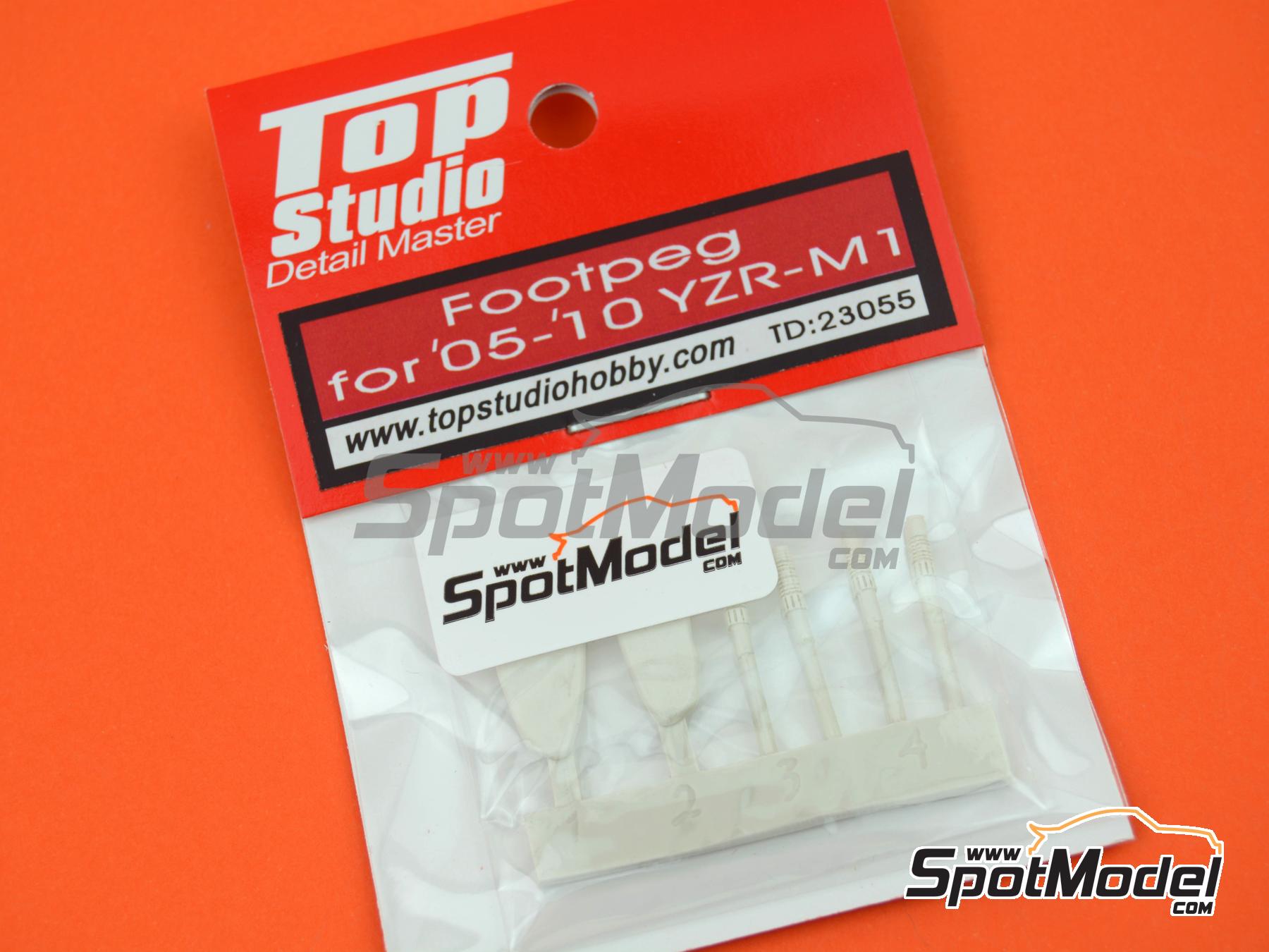 Image 2: Yamaha YZR-M1 -  2005, 2006, 2007, 2008, 2009 and 2010 | Footpeg in 1/12 scale manufactured by Top Studio (ref.&nbsp;TD23055)