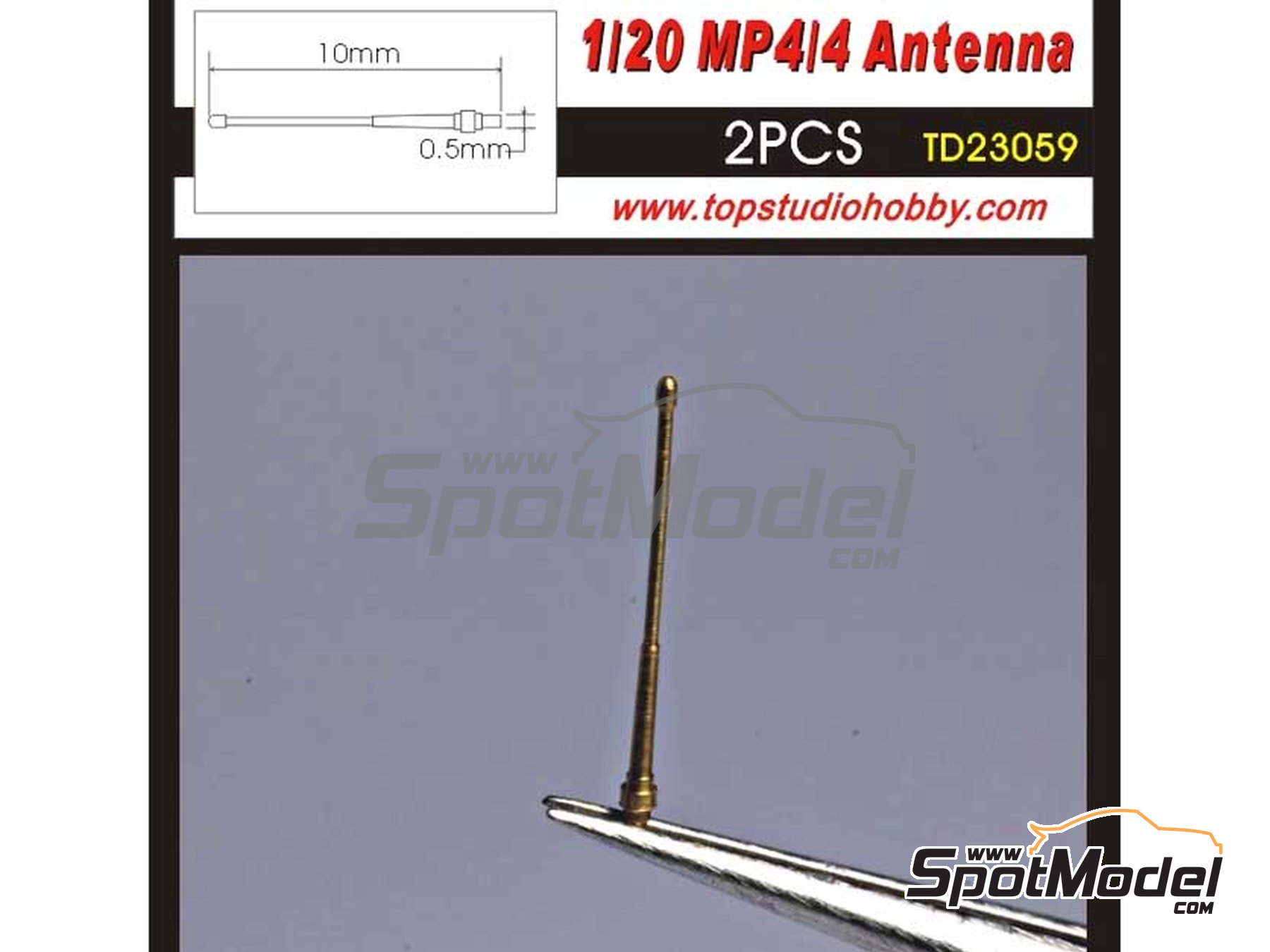 Image 4: Antena McLaren Honda MP4/4 | Antena en escala&nbsp;1/20 fabricado por Top Studio (ref.&nbsp;TD23059)