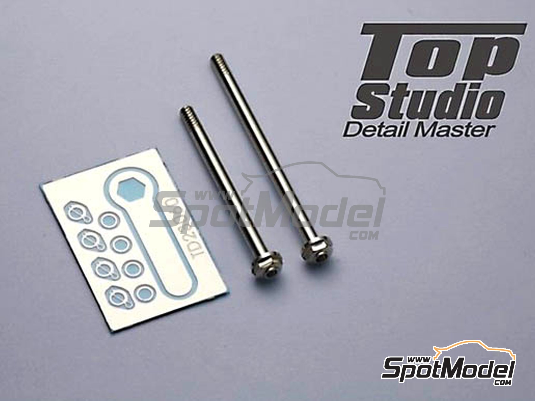 Image 2: Tuercas hexagonales con pasador para llanta delantera y trasera de Moto GP | Tuercas en escala&nbsp;1/12 fabricado por Top Studio (ref.&nbsp;TD23060)