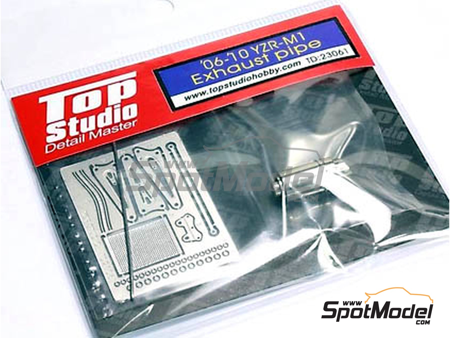 Image 1: Yamaha YZR-M1 -  2006, 2007, 2008, 2009 and 2010 | Exhaust in 1/12 scale manufactured by Top Studio (ref.&nbsp;TD23061)