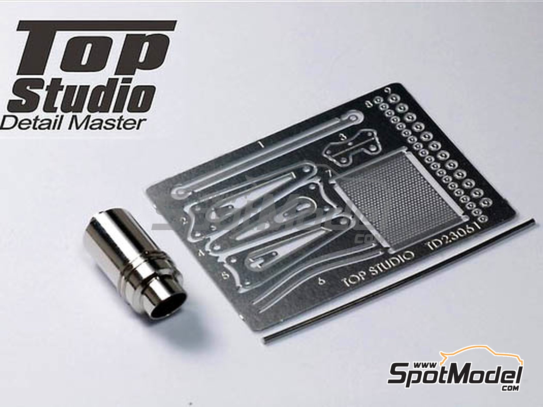 Image 3: Yamaha YZR-M1 -  2006, 2007, 2008, 2009 and 2010 | Exhaust in 1/12 scale manufactured by Top Studio (ref.&nbsp;TD23061)