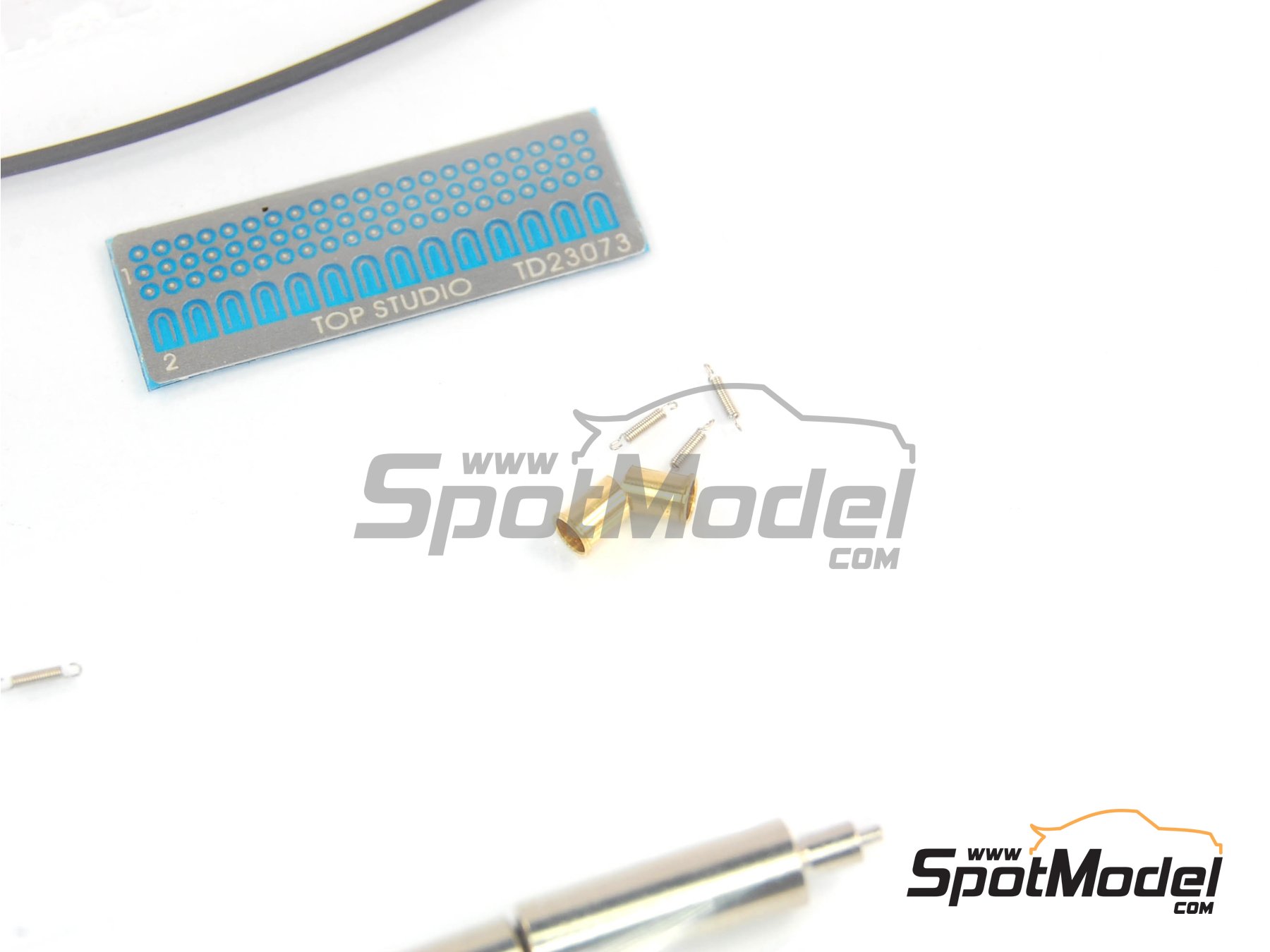 Image 3: Honda RS250RW | Exhaust in 1/12 scale manufactured by Top Studio (ref.&nbsp;TD23073)