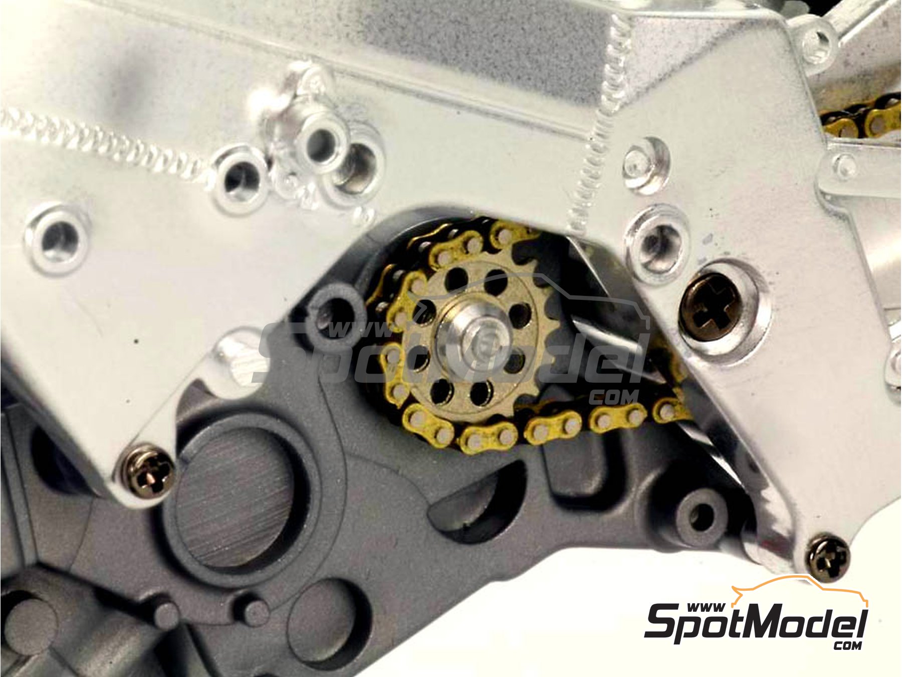 Image 2: Honda NSR500 - Campeonato del Mundo de Motociclismo 1992, 1993, 1994, 1995, 1996, 1997, 1998, 1999, 2000, 2001 y 2002 | Cadena en escala&nbsp;1/12 fabricado por Top Studio (ref.&nbsp;TD23093)