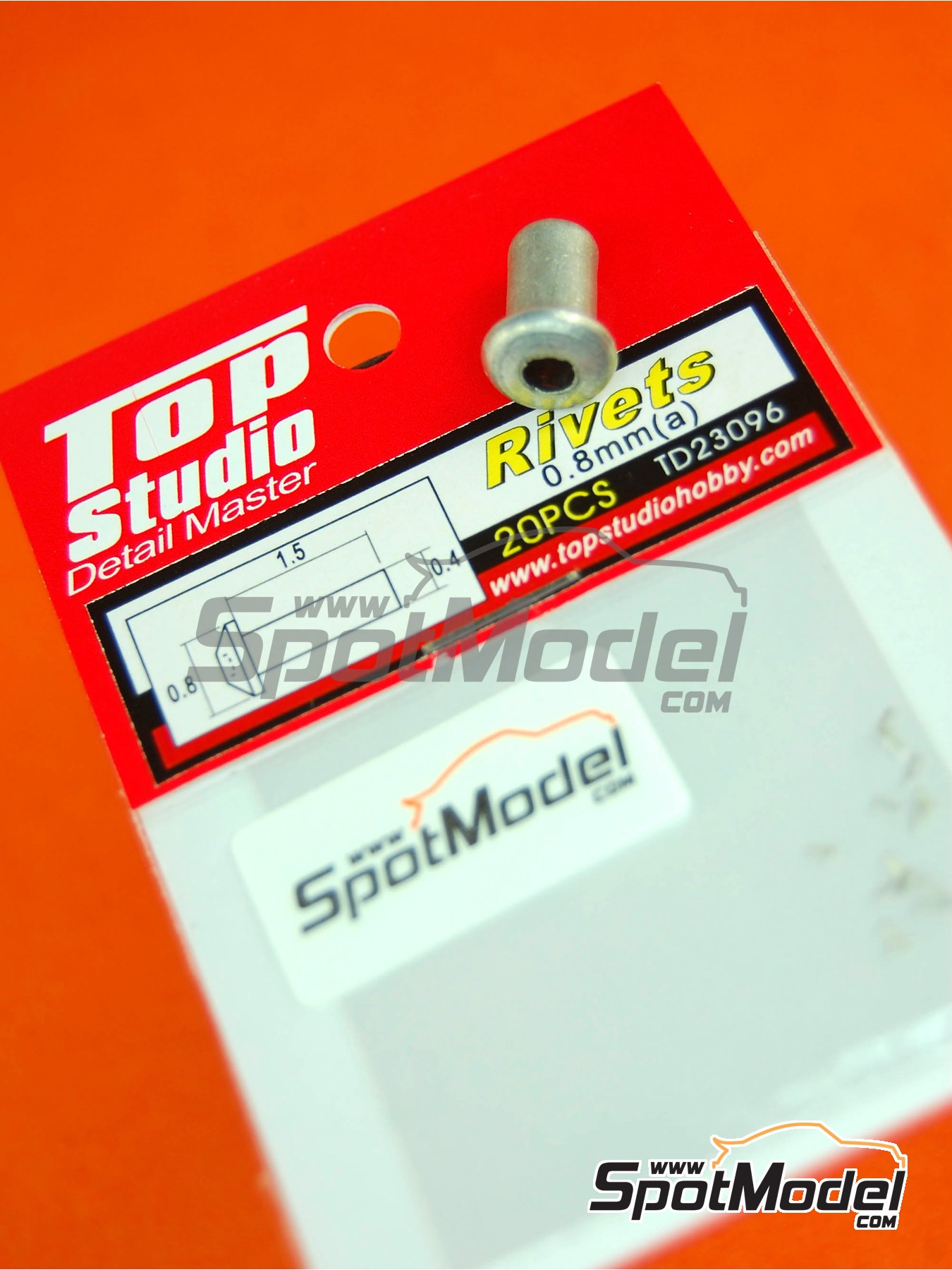 Remaches de 0.8mm | Remaches fabricado por Top Studio (ref. TD23096) image