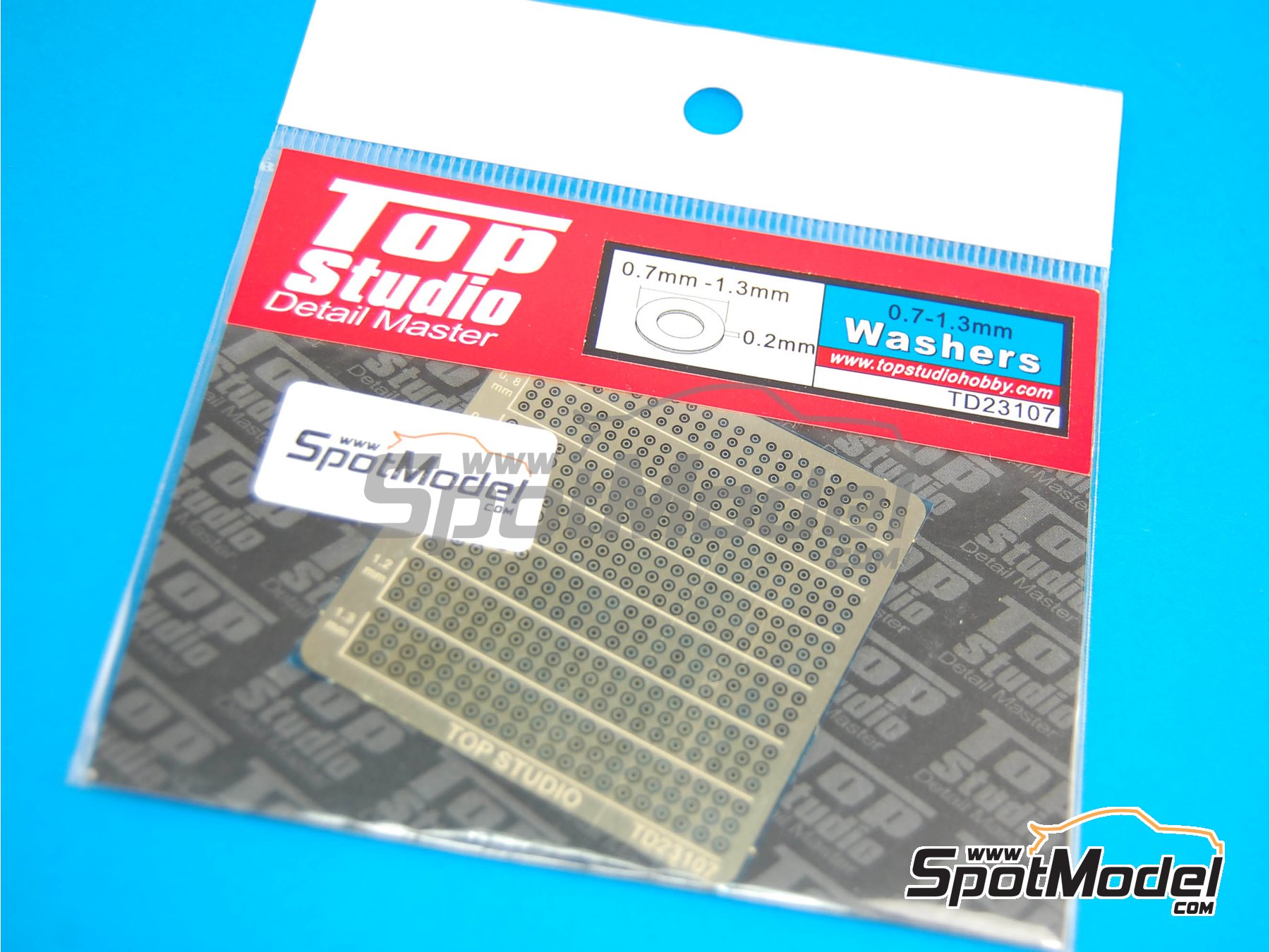 Image 1: Arandelas de 0.7mm a 1.3mm | Detalle fabricado por Top Studio (ref. TD23107)