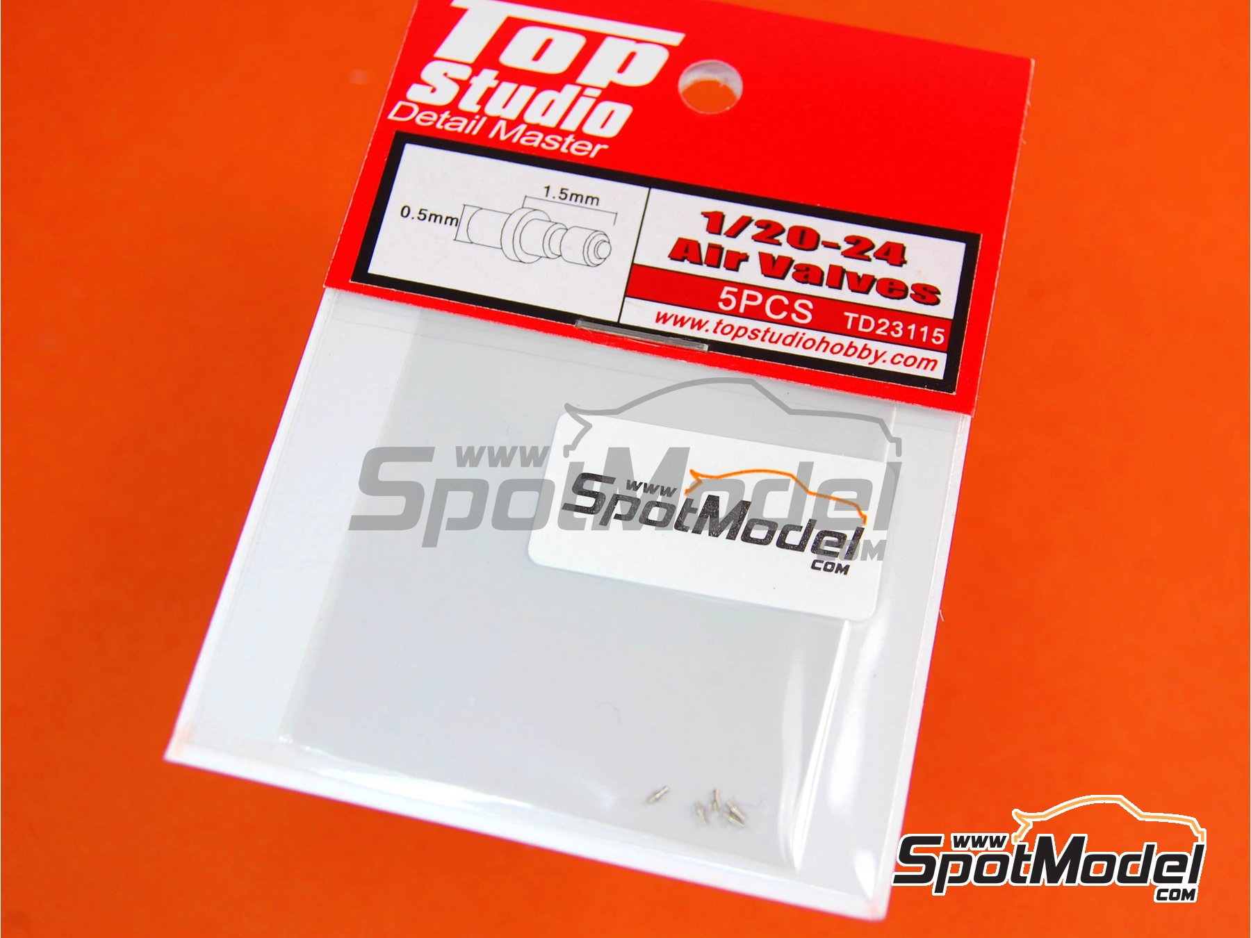 Image 1: Air valve | Detail in 1/24 scale manufactured by Top Studio (ref.&nbsp;TD23115)