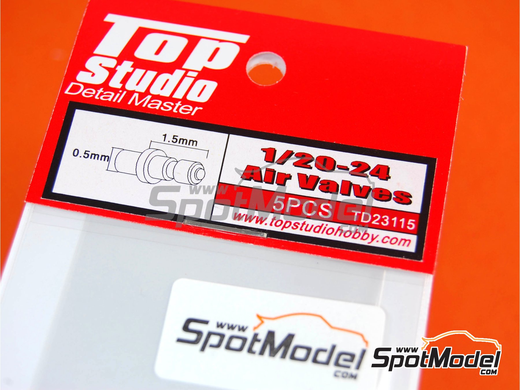 Image 2: Air valve | Detail in 1/24 scale manufactured by Top Studio (ref.&nbsp;TD23115)