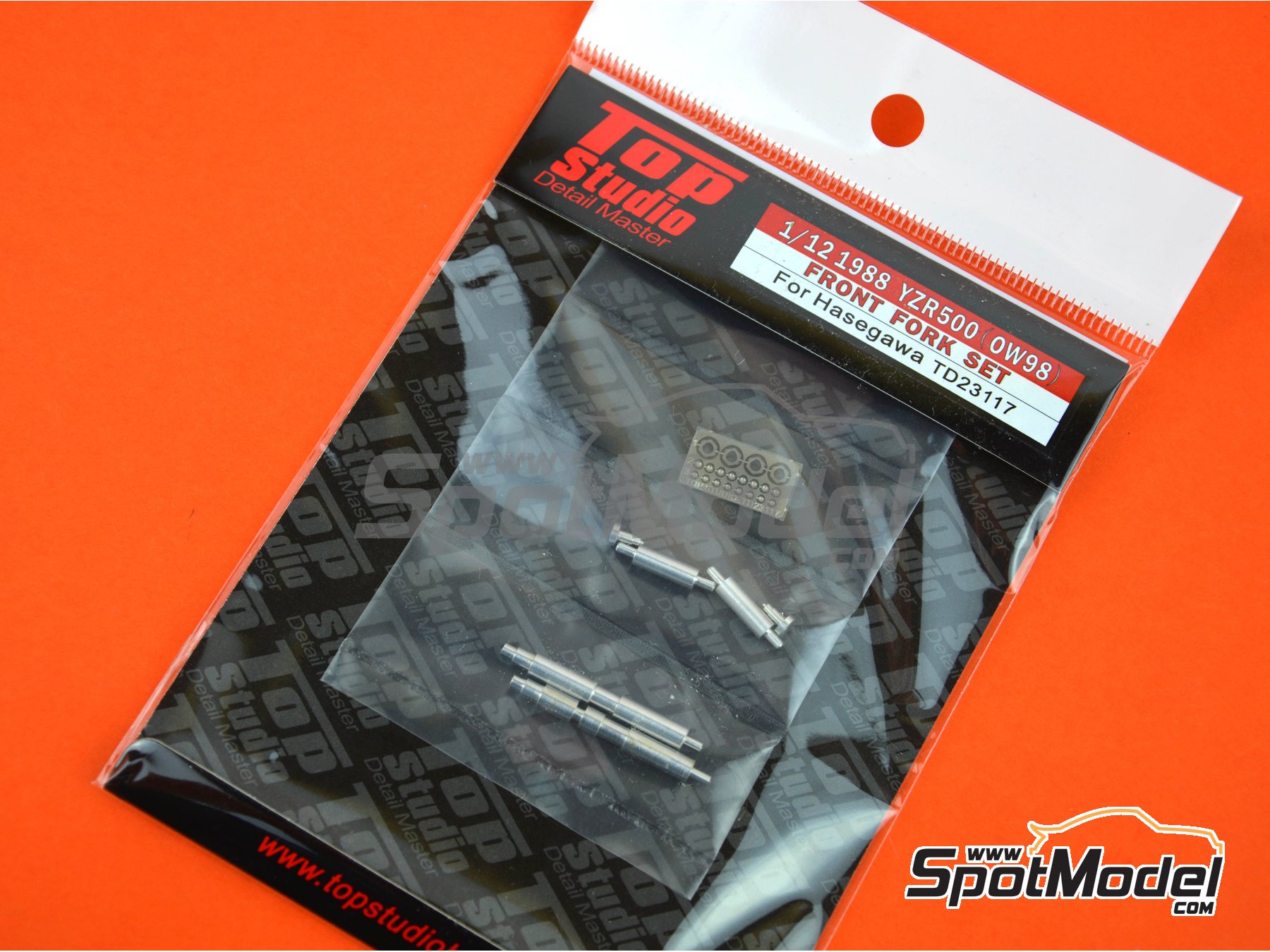 Image 4: Yamaha YZR500 OW98 -  1998 | Horquilla delantera en escala&nbsp;1/12 fabricado por Top Studio (ref.&nbsp;TD23117)