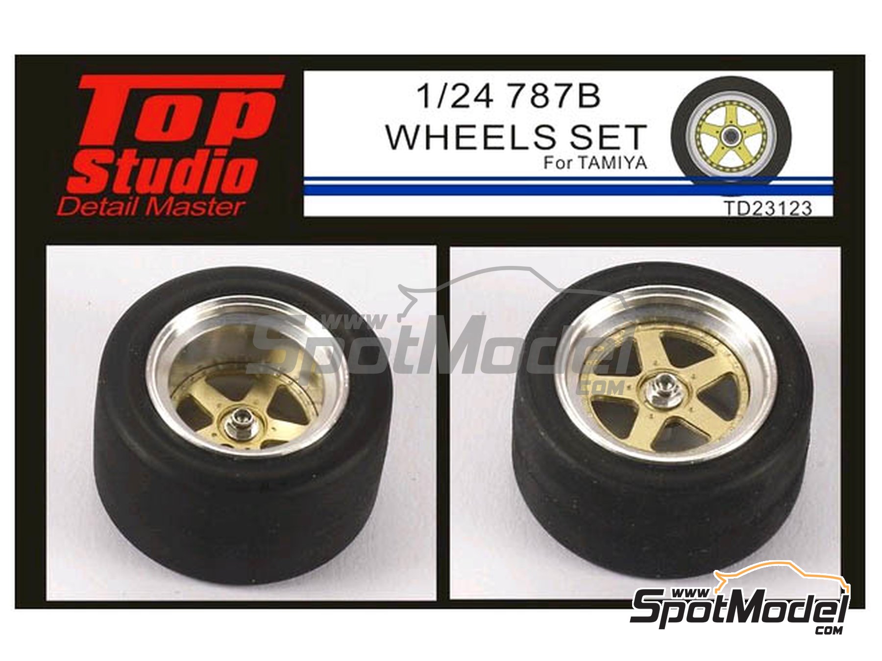Top Studio TD23123: Rims 1/24 scale - Mazda 787B - for Tamiya ...