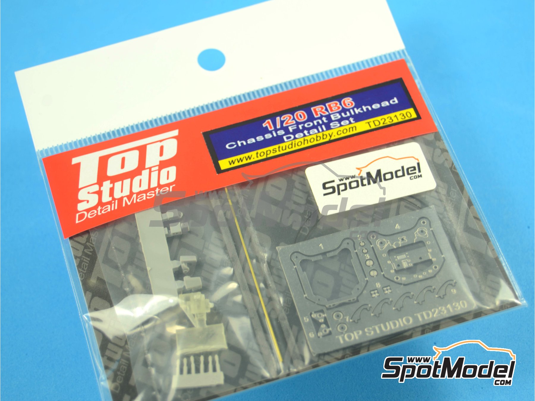 Image 7: RB Racing Renault RB6 subchasis frontal | Set de mejora y detallado en escala&nbsp;1/20 fabricado por Top Studio (ref.&nbsp;TD23130)