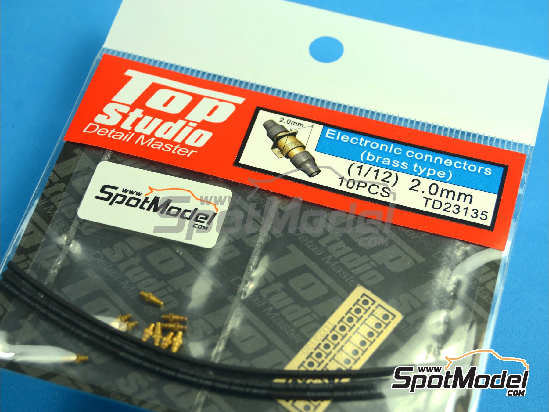 Image 3: Conectores eléctricos | Detalle en escala 1/12 fabricado por Top Studio (ref. TD23135)