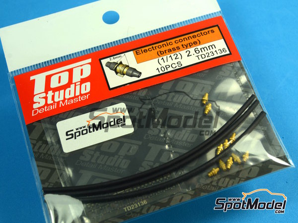 Image 1: Conectores eléctricos | Detalle en escala 1/12 fabricado por Top Studio (ref. TD23136)