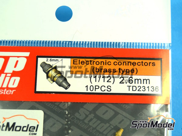 Image 3: Conectores eléctricos | Detalle en escala 1/12 fabricado por Top Studio (ref. TD23136)
