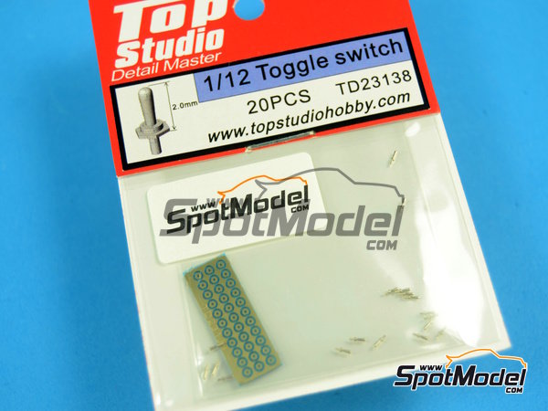 Image 1: Toggle switch | Detail in 1/12 scale manufactured by Top Studio (ref.&nbsp;TD23138)