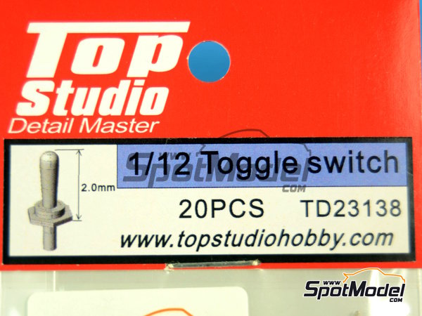 Image 4: Toggle switch | Detail in 1/12 scale manufactured by Top Studio (ref.&nbsp;TD23138)