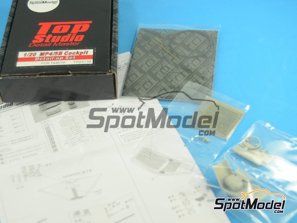 Image 16: McLaren MP4/5B Cockpit | Cockpit set in 1/20 scale manufactured by Top Studio (ref. TD23139)