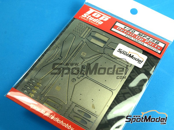 Image 7: McLaren Honda MP4/5B | Set de mejora y detallado en escala&nbsp;1/20 fabricado por Top Studio (ref.&nbsp;TD23140)