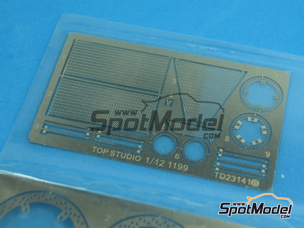 Image 15: Ducati 1199 Panigale S | Set de mejora y detallado en escala&nbsp;1/12 fabricado por Top Studio (ref.&nbsp;TD23141)