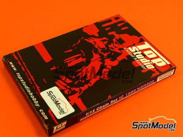 Image 4: Honda NSR500 - Campeonato del Mundo de Motociclismo 1989 | Cadena en escala&nbsp;1/12 fabricado por Top Studio (ref.&nbsp;TD23143)
