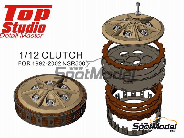 Image 4: Honda NSR500 -  1992, 1993, 1994, 1995, 1996, 1997, 1998, 1999, 2000, 2001 and 2002 | Clutch in 1/12 scale manufactured by Top Studio (ref.&nbsp;TD23147)