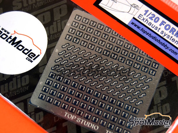 Image 2: Sujeciones para tubos de escape | Detalle en escala&nbsp;1/20 fabricado por Top Studio (ref.&nbsp;TD23149)