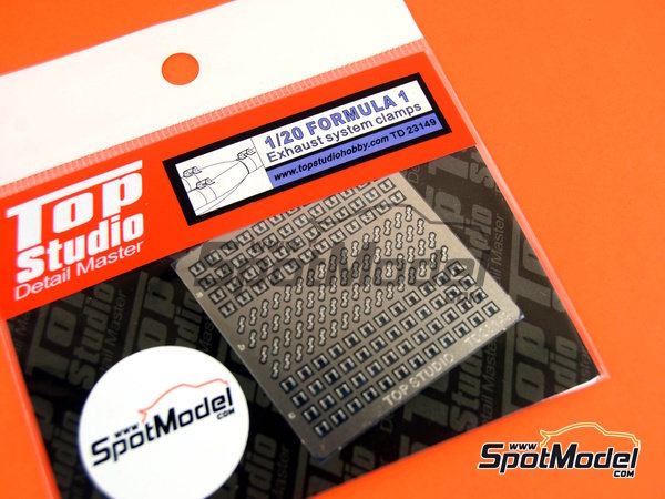 Image 4: Sujeciones para tubos de escape | Detalle en escala&nbsp;1/20 fabricado por Top Studio (ref.&nbsp;TD23149)