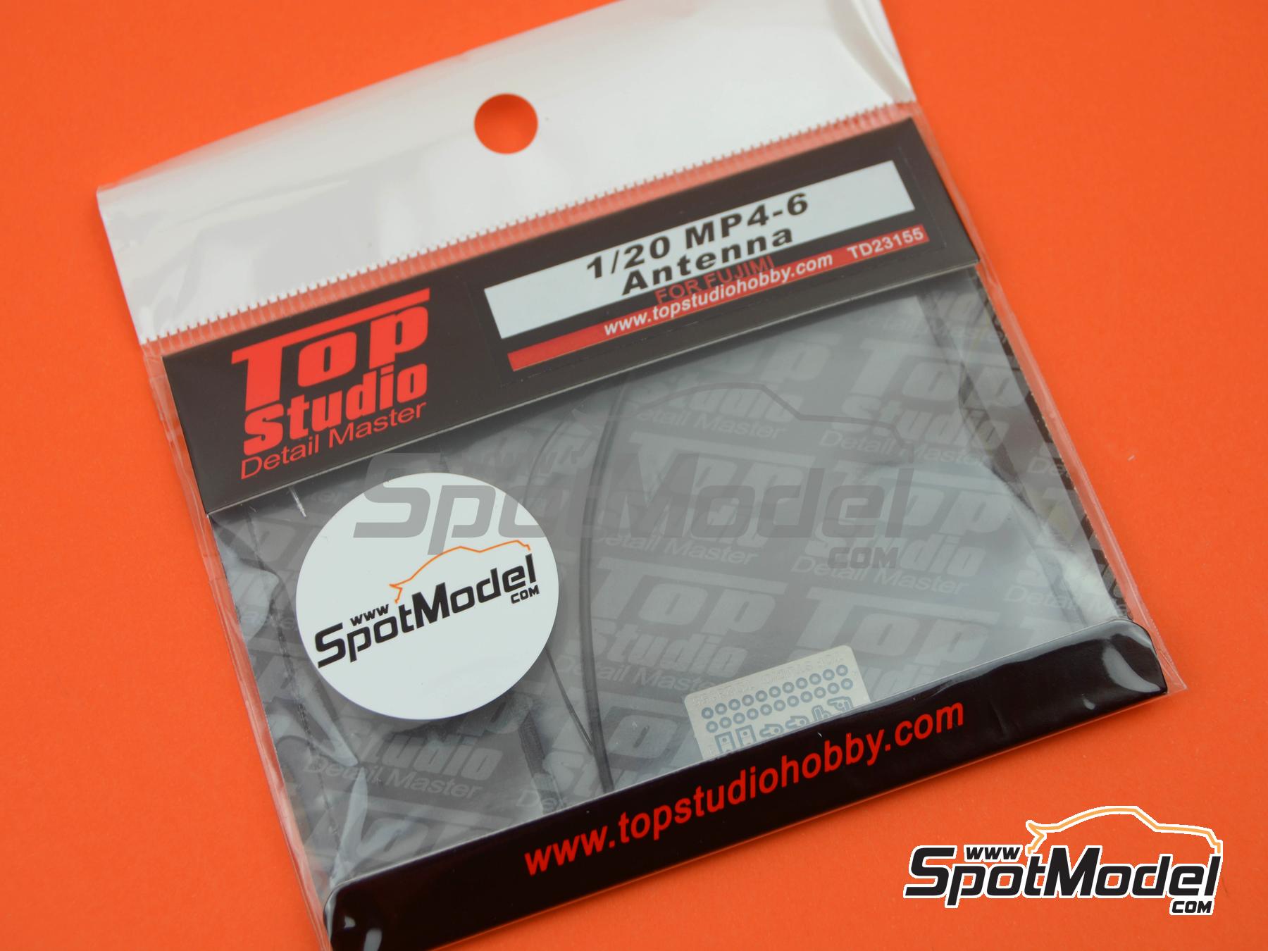 Image 2: McLaren Honda MP4/6 | Antenna in 1/20 scale manufactured by Top Studio (ref.&nbsp;TD23155)