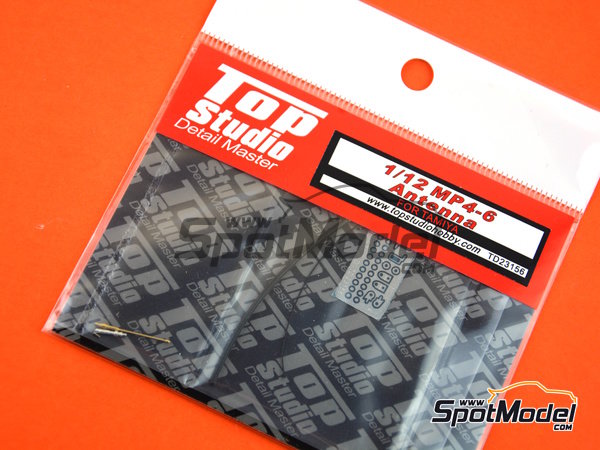 Image 5: McLaren Honda MP4/6 | Antenna in 1/12 scale manufactured by Top Studio (ref.&nbsp;TD23156)