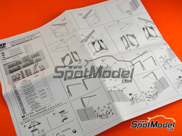 Image 20: McLaren Honda MP4/6 | Set de mejora y detallado en escala&nbsp;1/12 fabricado por Top Studio (ref.&nbsp;TD23161)