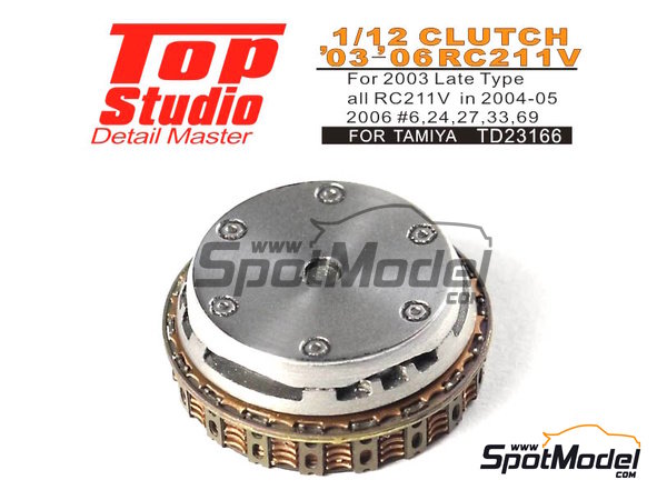 Image 2: Honda RC211V -  2003, 2004, 2005 and 2006 | Clutch in 1/12 scale manufactured by Top Studio (ref. TD23166)