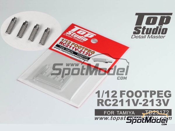 Image 2: Honda RC211V RC213V | Estribera en escala&nbsp;1/12 fabricado por Top Studio (ref.&nbsp;TD23172)