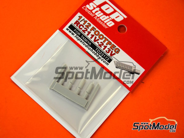 Image 3: Honda RC211V RC213V | Estribera en escala&nbsp;1/12 fabricado por Top Studio (ref.&nbsp;TD23172)