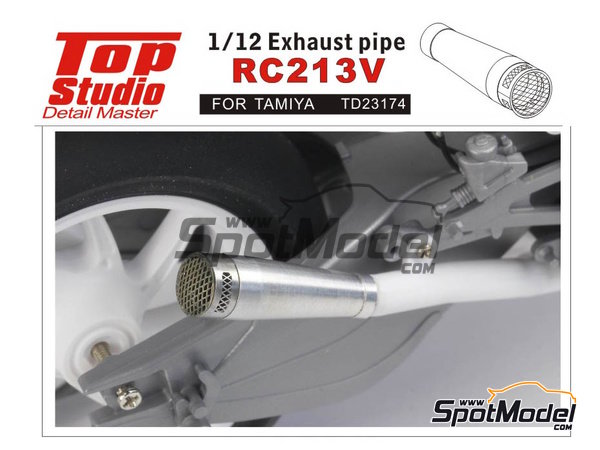 Image 2: Honda RC213V | Exhaust in 1/12 scale manufactured by Top Studio (ref.&nbsp;TD23174)
