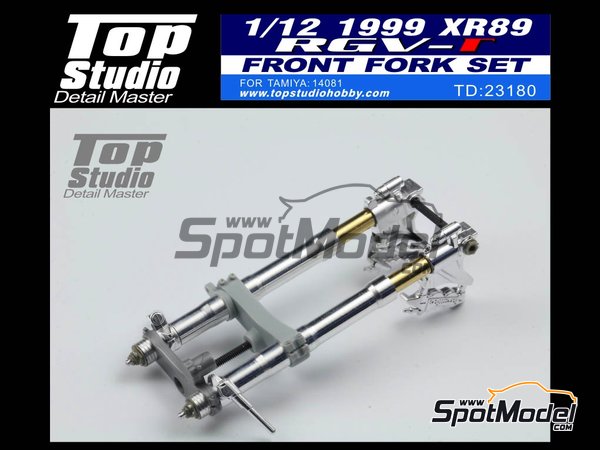 Top Studio 1/12 XR89 RVG-Gamma Front Fork Set 2000-2002 for Tamiya #14083/14089 
