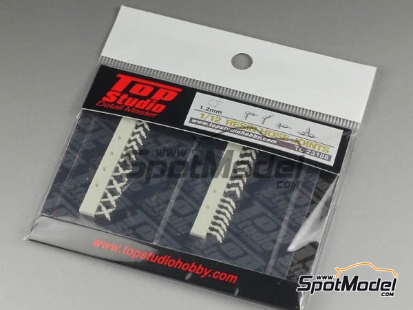 Image 2: Hose joints 1.2mm | Hose joints in 1/12 scale manufactured by Top Studio (ref. TD23188)