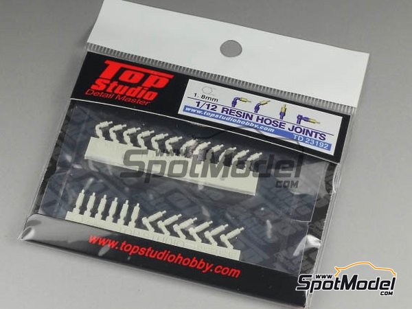 Image 2: Rácores de 1.8mm | Rácores en escala 1/12 fabricado por Top Studio (ref. TD23192)