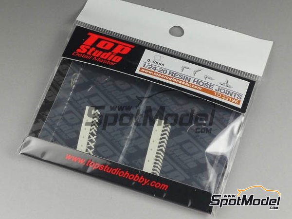 Image 2: Rácores de 0.8mm | Rácores en escala 1/20 fabricado por Top Studio (ref. TD23196)