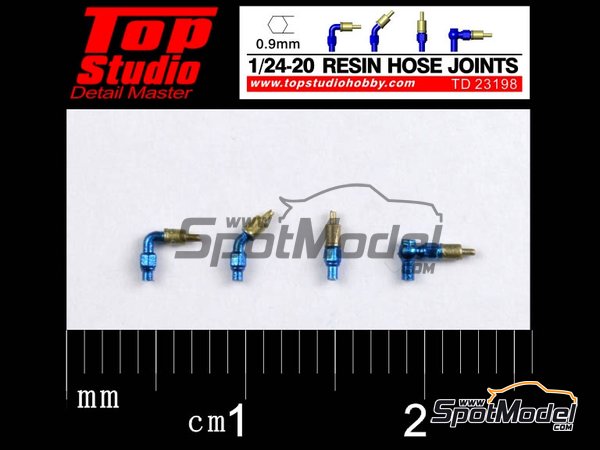 Image 1: R&aacute;cores de 0.9mm | R&aacute;cores en escala&nbsp;1/20 fabricado por Top Studio (ref.&nbsp;TD23198)