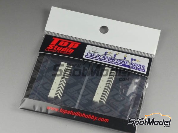 Image 2: Hose joints 1.1mm | Hose joints in 1/20 scale manufactured by Top Studio (ref.&nbsp;TD23199)