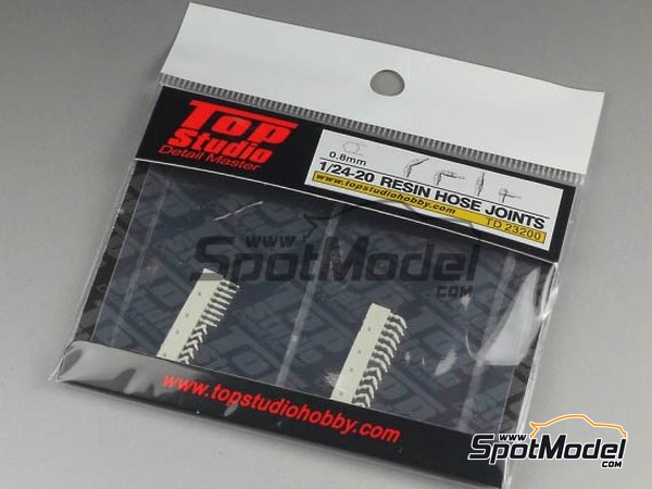 Image 2: Hose joints 0.8mm | Hose joints in 1/20 scale manufactured by Top Studio (ref. TD23200)
