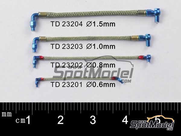 Image 2: Silver braided line 0.6mm | Pipe manufactured by Top Studio (ref.&nbsp;TD23201)