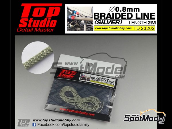 Top Studio 0.8mm Braided Line silver 