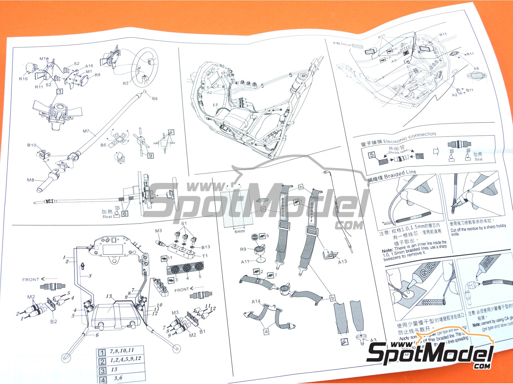 Image 12: Williams Renault FW14B | Set de mejora y detallado en escala 1/12 fabricado por Top Studio (ref. TD23226)