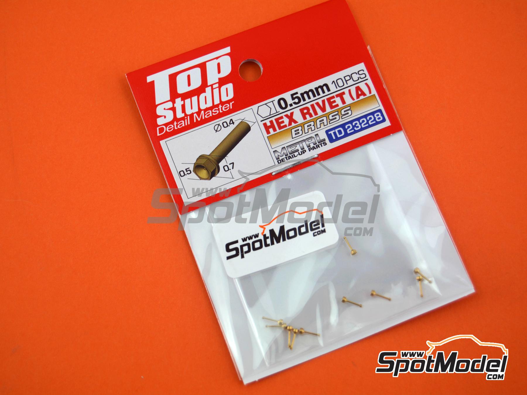 Image 2: Hex head screw 0.5 mm - Brass | Nuts manufactured by Top Studio (ref.&nbsp;TD23228, also 2000129294517)