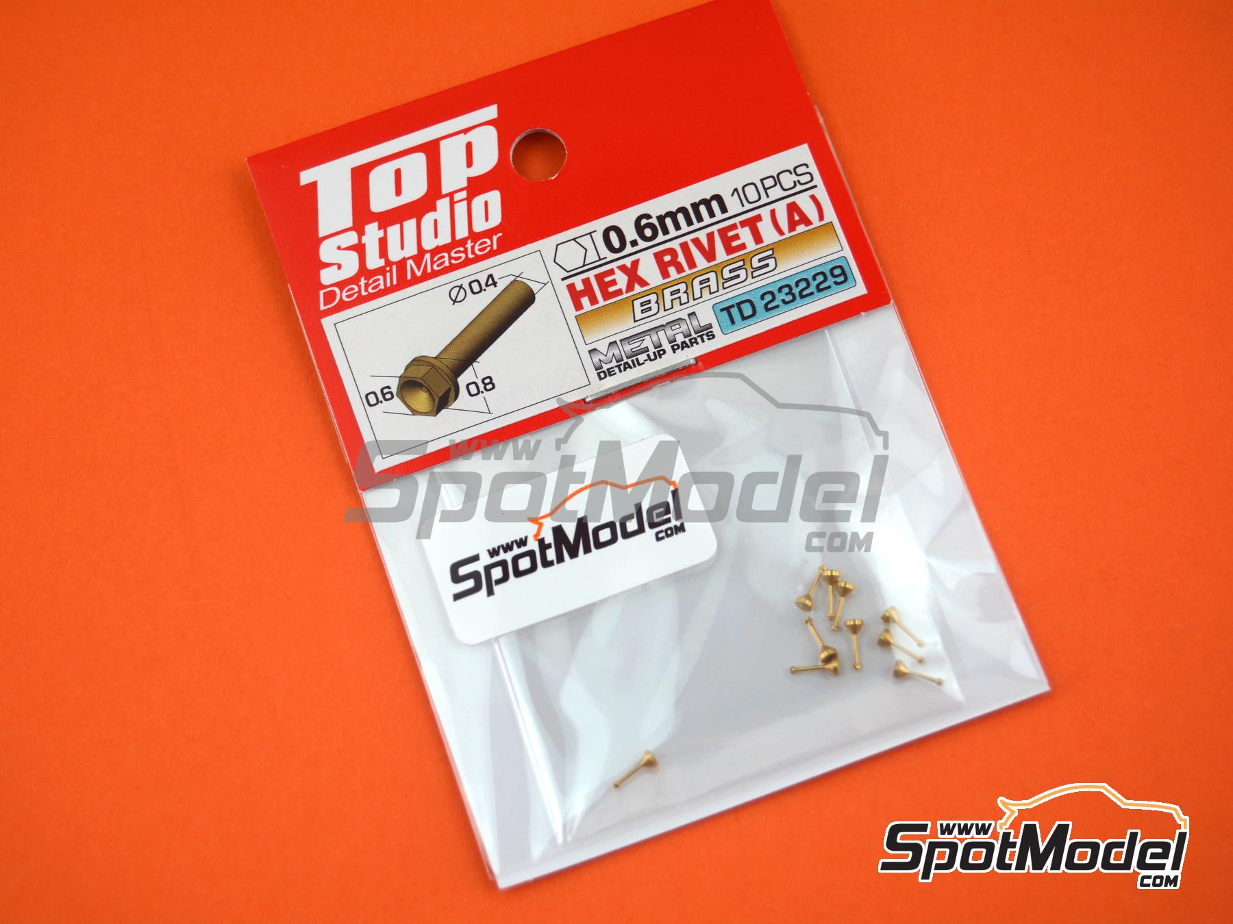 Image 2: Hex head screw 0.6 mm - Brass | Nuts manufactured by Top Studio (ref.&nbsp;TD23229, also 2000129294524)