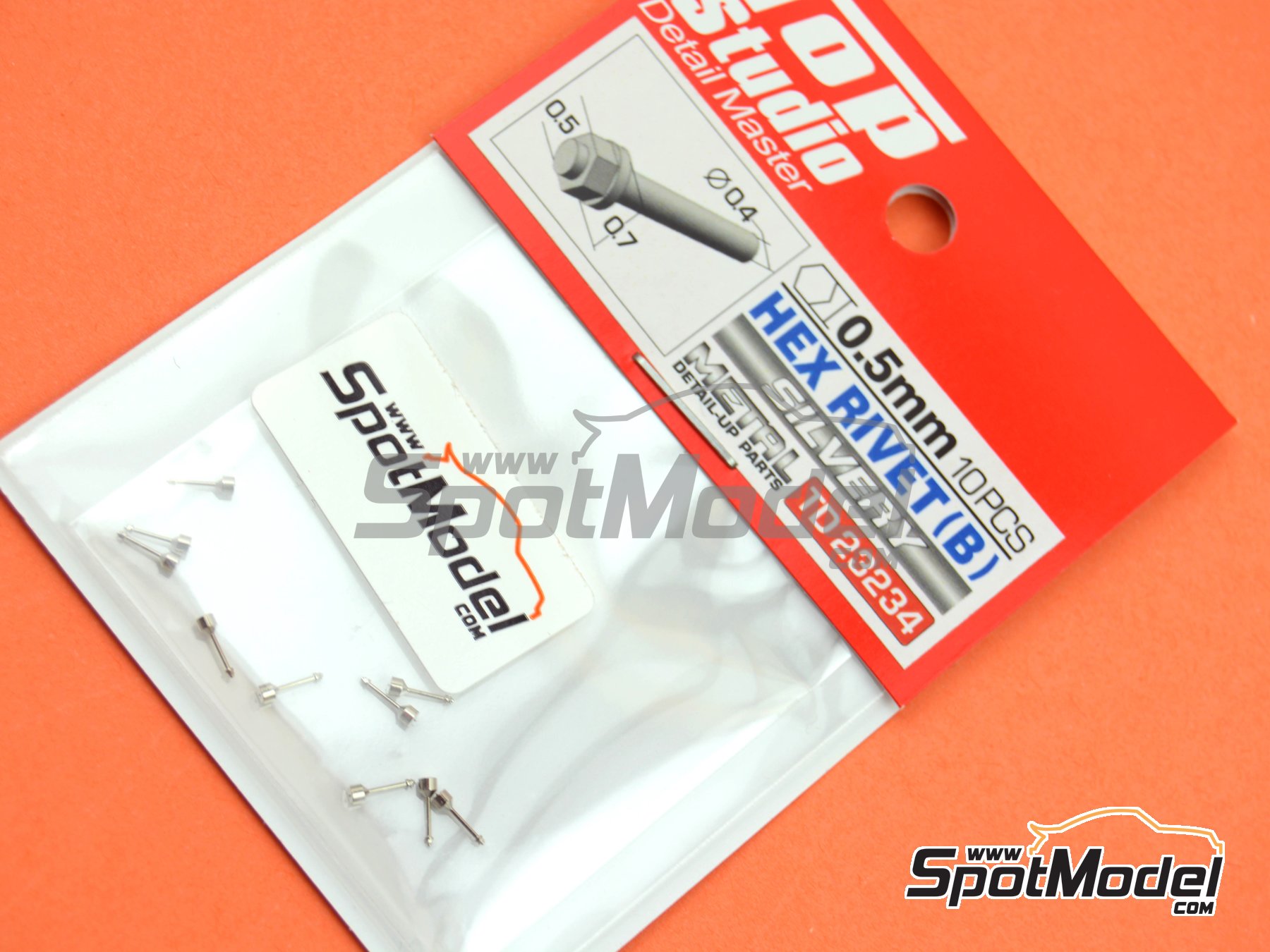 Image 4: Tuerca hexagonal con tornillo de 0.5mm | Tuercas fabricado por Top Studio (ref.&nbsp;TD23234)