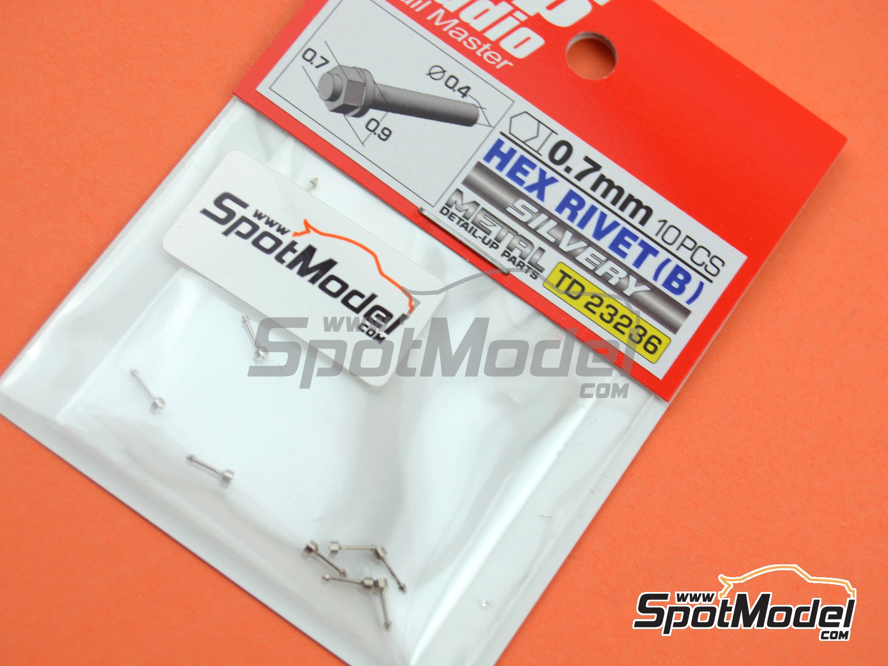 Image 4: Tuerca hexagonal con tornillo de 0.7mm | Tuercas fabricado por Top Studio (ref.&nbsp;TD23236)